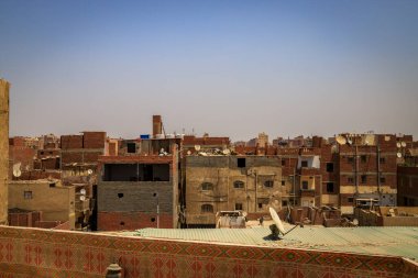 Kahire, Mısır - 05.03.2024: Mısır 'ın Kahire kentinden görüntü