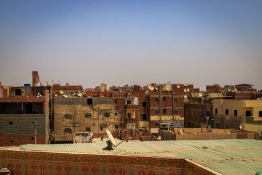 Kahire, Mısır - 05.03.2024: Mısır 'ın Kahire kentinden görüntü