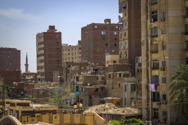 Kahire, Mısır - 05.03.2024: Mısır 'ın Kahire kentinden görüntü