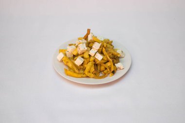 Yeni hazırlanmış yemek / yemek bir restoranda servis edilecek.