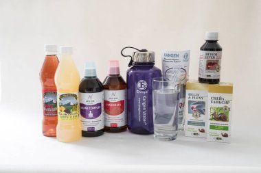 Lokantada yeni hazırlanmış içecek.