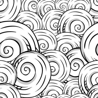 Dikişsiz el doku kabukları çekilmiş. vektör çizim.