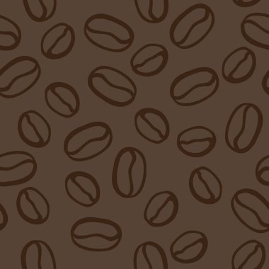 Dikişsiz desen ve kahve 's tasarım öğeleri.