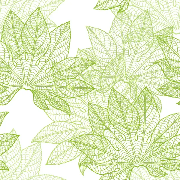 Yaprakların vektörsüz deseni.