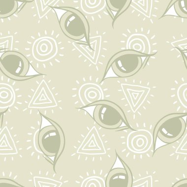 Soyut güneşli kusursuz bir doku. Vektör illüstrasyonu.