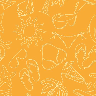 Gezgin desensiz vektör çizimi.