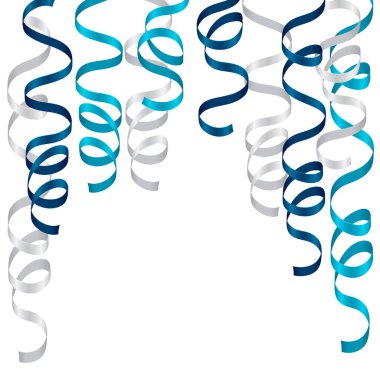 parlak degrade flamalar veya tasarımı için parti serpentine curling.