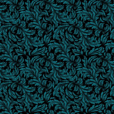 Kusursuz eski duvar kağıdı çiçek desenli retro duvar kağıdı..