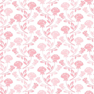 pastel tonlarda gül çiçek seamless modeli.