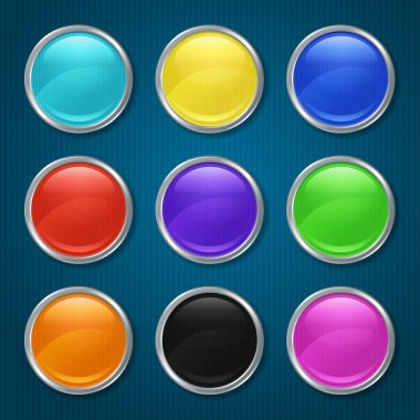 app için yuvarlak desenli simgeler.