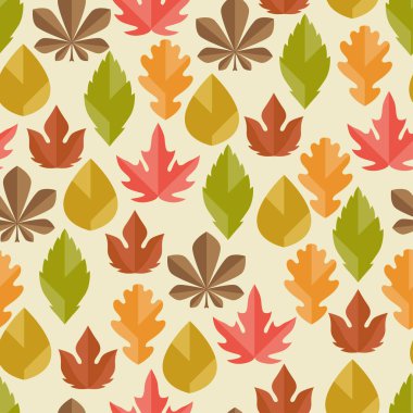 Sonbahar yapraklı pürüzsüz desen.