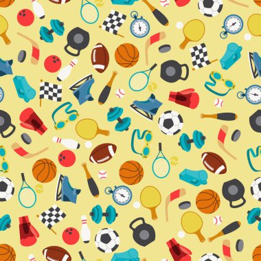 Spor simgeleri seamless modeli.
