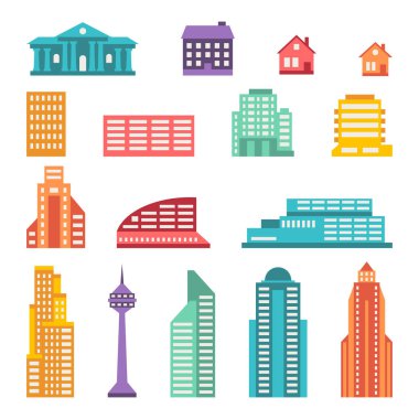 Bina Cityscape Icon set.