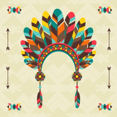 navajo tasarım kafa bandı ile etnik köken.