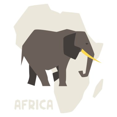 filin arka plan Afrika harita üzerinde basit örnek.