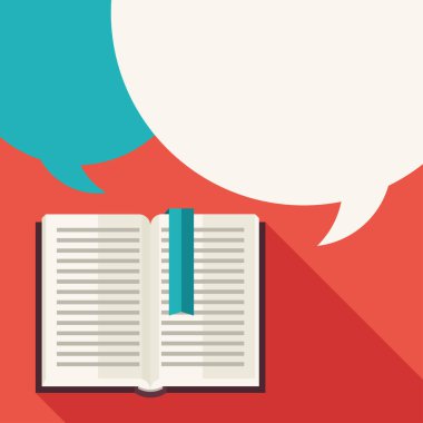 kitaplarda düz tasarım stili ile eğitim arka plan.