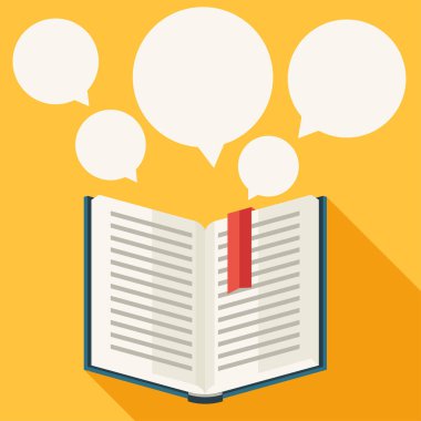 kitaplarda düz tasarım stili ile eğitim arka plan.