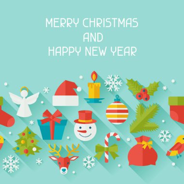 Mutlu Noeller ve Mutlu Yıllar Kusursuz Şablon.