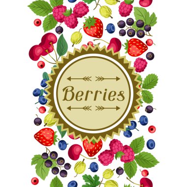 Şekillendirilmiş taze böğürtlenli doğa arka plan tasarımı.