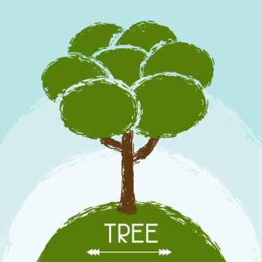 Doğal arka plan ağaç grunge tarzı ile.