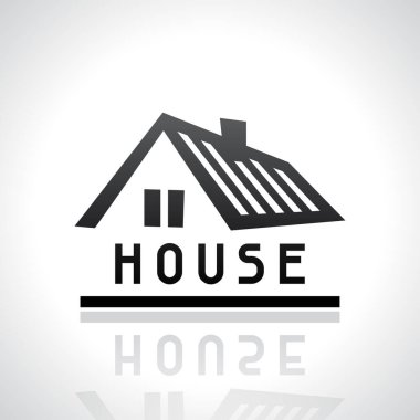 Evi logo şablonu. Emlak tasarım konsepti.