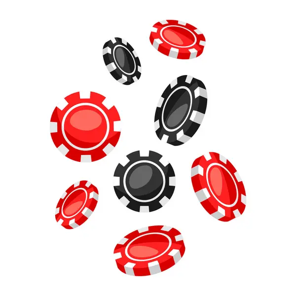 Küme düşme casino kırmızı ve siyah chipi.