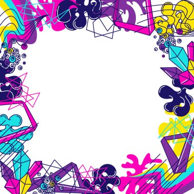 Son moda renkli arka plan. Grafiti tarzı modern renk öğeleri.