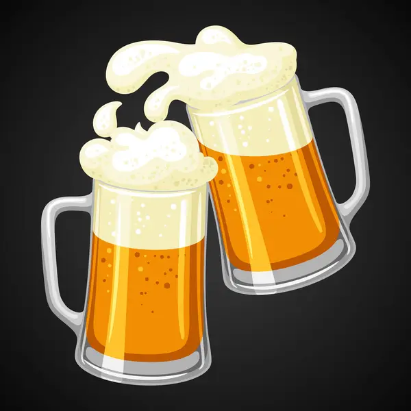 Bardağı light bira ve köpük ile. Gösterim amacıyla Oktoberfest.