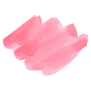 Suluboya fırça darbeleri. Pembe aquarelle arka plan.