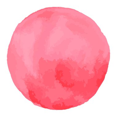 Suluboya fırça nokta. Pembe aquarelle arka plan.