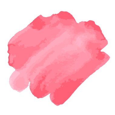 Suluboya fırça darbeleri. Pembe aquarelle arka plan.