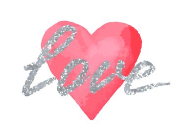 Aşk Sevgililer günü veya düğün tebrik kartı.