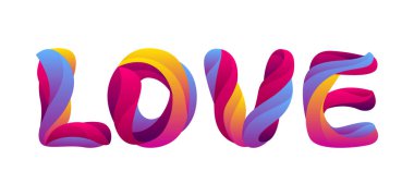 Mutlu sevgililer günü tebrik kartı. Stilize tipografi seviyorum. Romantik arka plan. Tasarım ayıklayacaktır.