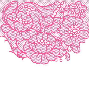 Çiçekli Dantel süs arka plan. Vintage moda Tekstil.