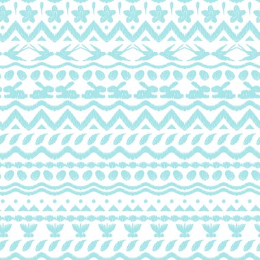 Mutlu Paskalya ikat seamless modeli. Tatil öğe ile süsleme doku. Mengikat Tekstil.