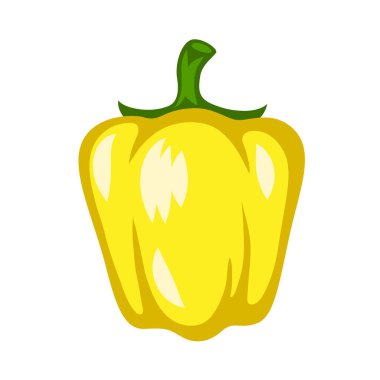 Olgun biber Karikatür illüstrasyon. Sonbahar hasat sebze.