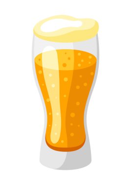 Light bira ve köpük bardak. Gösterim amacıyla Oktoberfest.