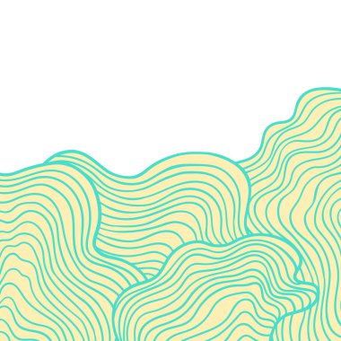 Soyut çizgili arka plan. Dalgalı çizgilerle kart tasarımı.