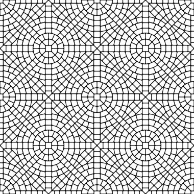 Antik mozaik seramik seramik desen. Dekoratif cam süsü. Soyut antika dokusu.