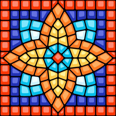 Antik mozaik seramik seramik desen. Dekoratif cam süsü. Soyut antika dokusu.