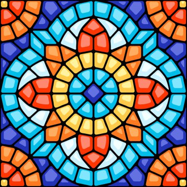 Antik mozaik seramik seramik desen. Dekoratif cam süsü. Soyut antika dokusu.