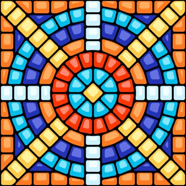 Antik mozaik seramik seramik desen. Dekoratif cam süsü. Soyut antika dokusu.