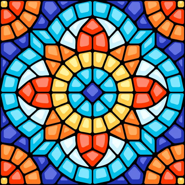Antik mozaik seramik seramik desen. Dekoratif cam süsü. Soyut antika dokusu.