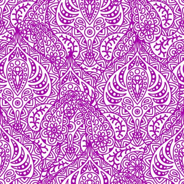 Hint etnik yapısı kusursuz. Endonezya batiği. Nilüfer çiçeği ve şal desenli etnik halk süsleri. Kına mandala dövme stili.