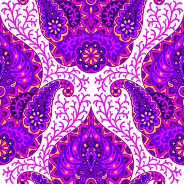 Hint etnik yapısı kusursuz. Endonezya batiği. Nilüfer çiçeği ve şal desenli etnik halk süsleri. Kına mandala dövme stili.