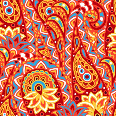 Hint etnik etkisinden arınmış desenli şal desenli. Endonezya batiği. Nilüfer çiçeğiyle süslenmiş etnik halk süsleri. Kına mandala dövme stili.
