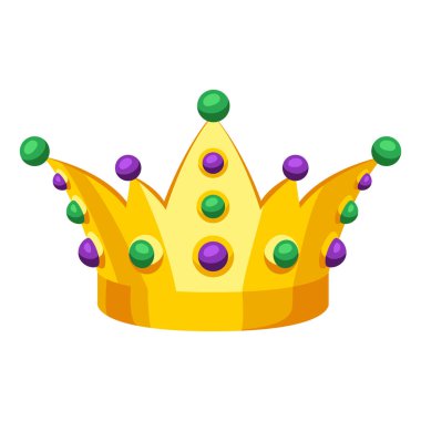 Mardi Gras karnaval tacı. Geleneksel bayram veya festival için resim.