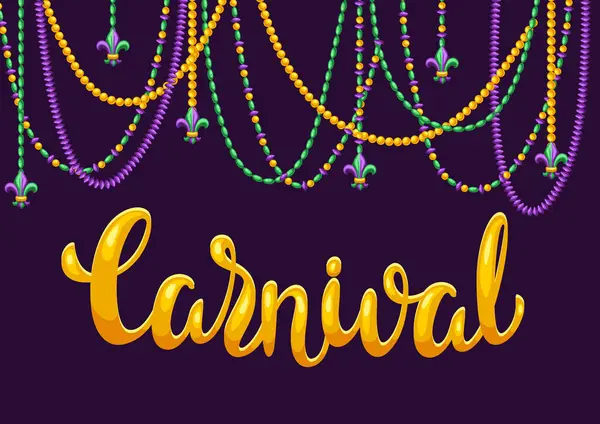 Mardi Gras partisi ya da davetiye kartı. Geleneksel bayram veya festival için karnaval arka planı.