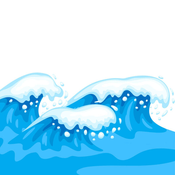 Фон с волнами и морской пеной. Дизайн с морской, речной или водной текстурой
.