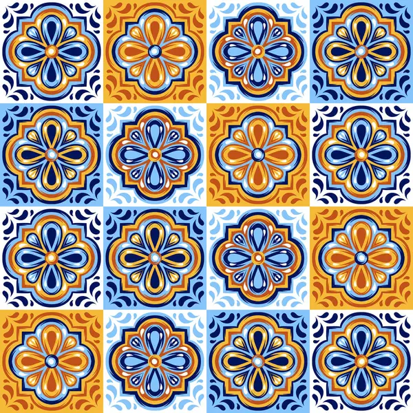 İtalyan seramik seramik deseni. Akdeniz porselen çömleği. Etnik halk süsleri. Meksika Talavera, Portekiz Azulejo ya da İspanyol Majolica.